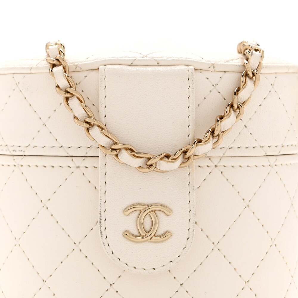 Chanel Lambskin Quilted Round Mini #247274C19B - Picture 9 of 13
